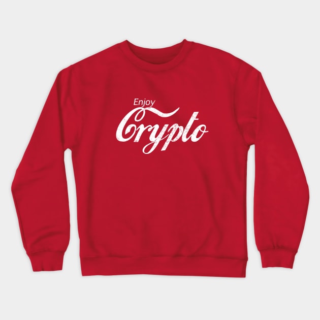 Enjoy Crypto - vintage design Crewneck Sweatshirt by BodinStreet